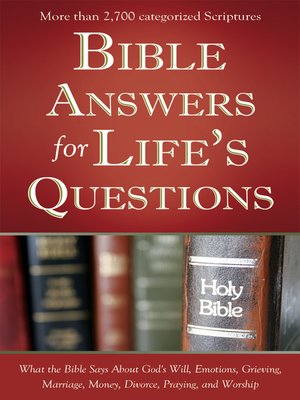cover image of Bible Answers for Life's Questions